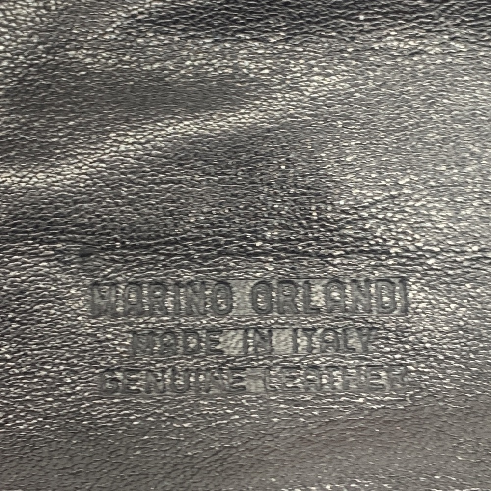 Marino Orlandi Stunning Black Gold Vintage Quality Leather Back Made in Italy - Picture 11 of 17